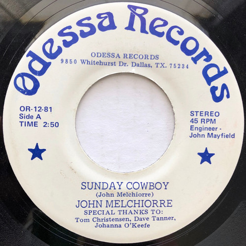 John Melchiorre - Sunday Cowboy (7")