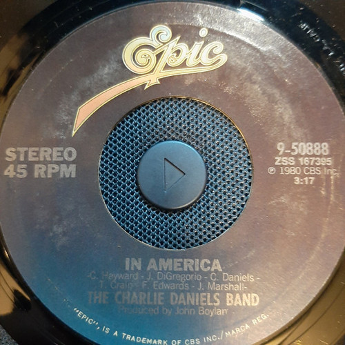 The Charlie Daniels Band - In America (7", Single, Styrene, Pit)