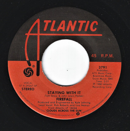 Firefall - Staying With It (7", Single)
