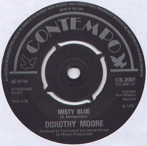Dorothy Moore - Misty Blue (7", Single, Kno)