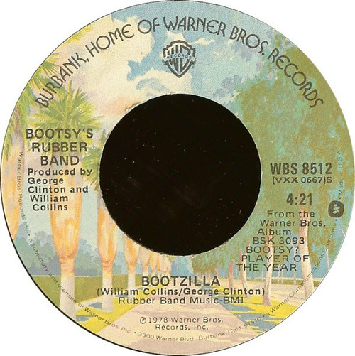 Bootsy's Rubber Band - Bootzilla / Vanish In Our Sleep (7", Single, Win)
