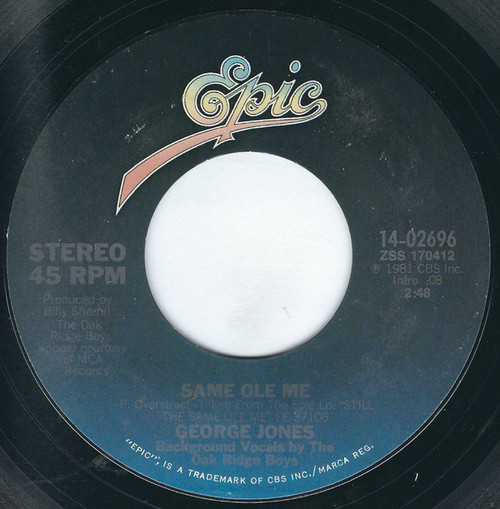 George Jones (2) - Same Ole Me (7", Styrene, Ter)
