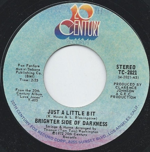 Brighter Side Of Darkness - Just A Little Bit / Something To Remember You By (7") Brighter Side Of Darkness - Just A Little Bit / Something To Remember You By (7")