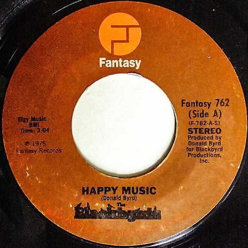 The Blackbyrds - Happy Music (7", Single, Styrene, Ter)