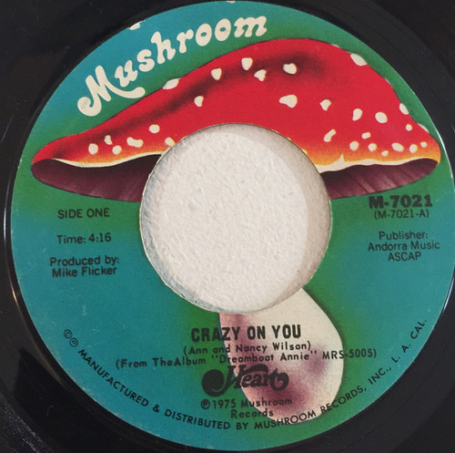 Heart - Crazy On You (7", Single)