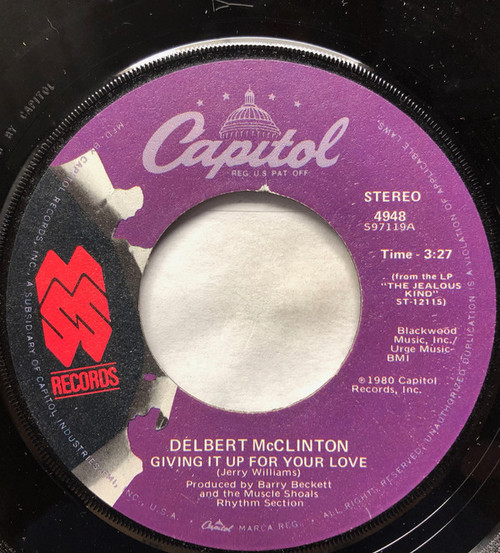 Delbert McClinton - Giving It Up For Your Love (7", Win)