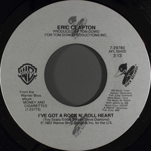 Eric Clapton - I've Got A Rock N' Roll Heart (7", Single, Spe)