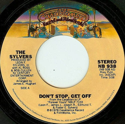 The Sylvers - Don't Stop, Get Off (7", Pit)