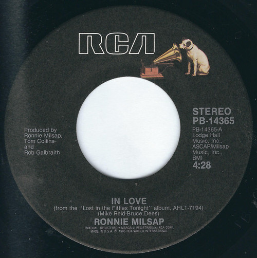 Ronnie Milsap - In Love / Old Fashioned Girl Like You (7")