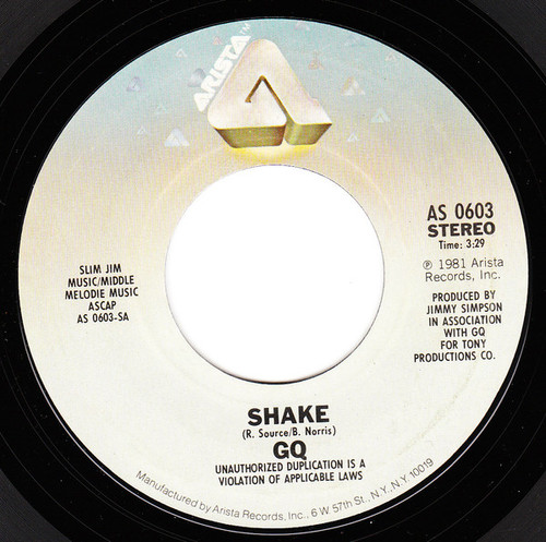 GQ - Shake / Face To Face (7", Styrene)