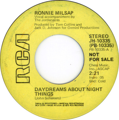 Ronnie Milsap - Daydreams About Night Things (7", Single, Mono, Promo)