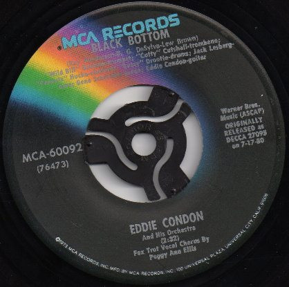 Eddie Condon And His Orchestra - Black Bottom / Charleston (7", RE)