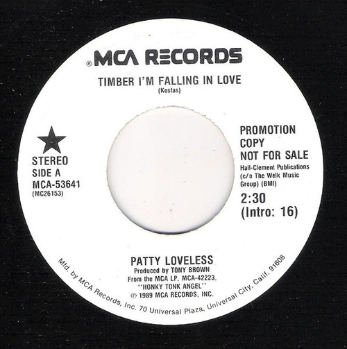Patty Loveless - Timber I'm Falling In Love (7", Promo, SRC)