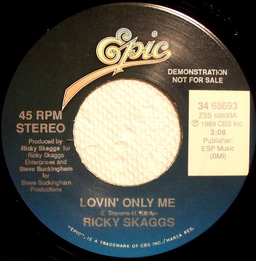 Ricky Skaggs - Lovin' Only Me (7", Promo)