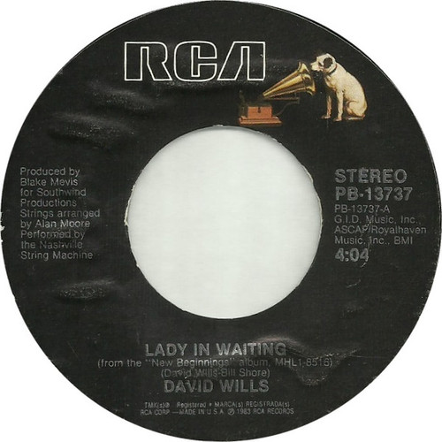 David Wills - Lady In Waiting / First Time Feeling (7", Single)