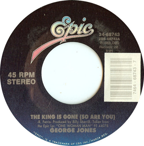 George Jones (2) - The King Is Gone (So Are You) (7", Car)