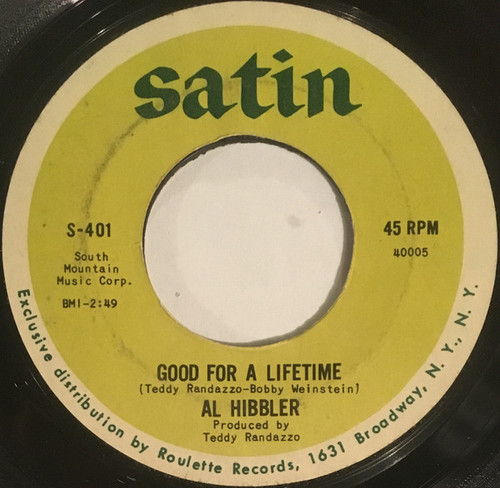 Al Hibbler - Good For A Lifetime / Once Before (7", Single)