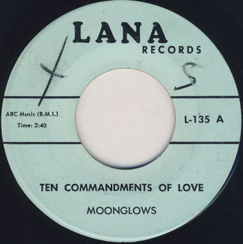 The Moonglows - Ten Commandments Of Love / Half A Heart (7", RE)