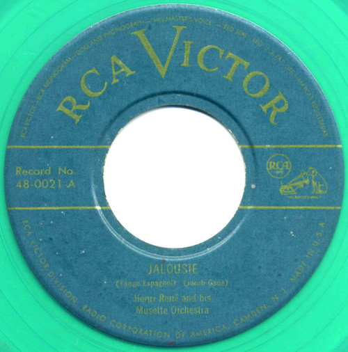 Henri René And His Musette Orchestra* - Jalousie (7", Single, Gre)