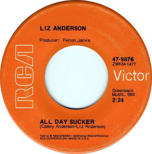 Liz Anderson - All Day Sucker (7", Single)