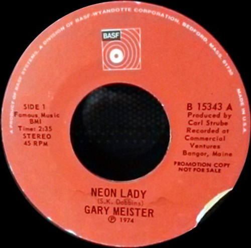 Gary Meister (2) - Neon Lady (7", Promo)