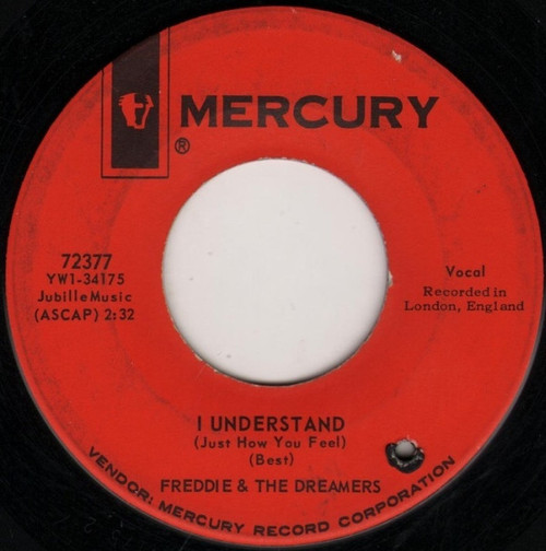 Freddie & The Dreamers - I Understand (Just How You Feel) (7", Single, Red)