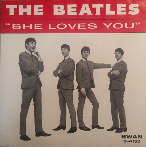 The Beatles - She Loves You (7", Single, Bla)