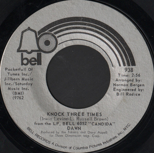 Dawn (5) - Knock Three Times (7", Single, Styrene, Phi) Dawn (5) - Knock Three Times (7", Single, Styrene, Phi)