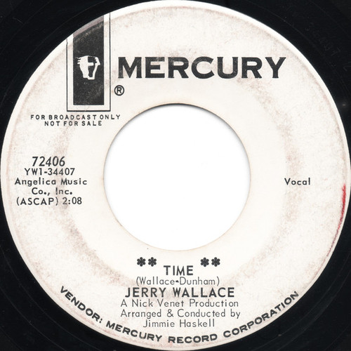 Jerry Wallace - Time / Rainbow (7", Single, Promo)