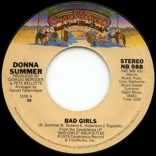 Donna Summer - Bad Girls (7", Single, 56) Donna Summer - Bad Girls (7", Single, 56)