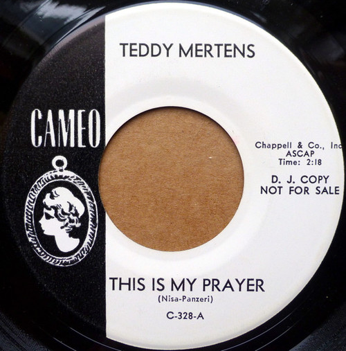 Teddy Mertens - This Is My Prayer / My River Of Memories (7", Single, Promo)