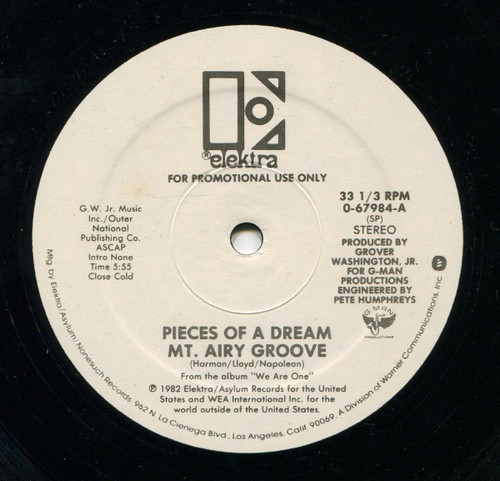 Pieces Of A Dream - Mt. Airy Groove (12", Promo)