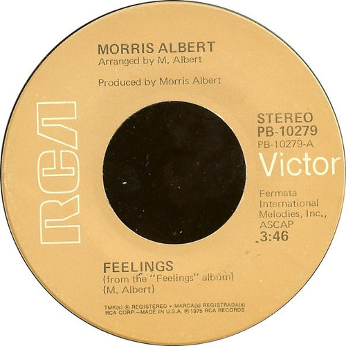Morris Albert - Feelings (7", Single, RP, Ind)