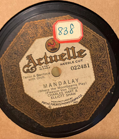 Charles Hart (2) & Elliott Shaw / Shannon Four - Mandalay (Where The Moonbeams Play) / Colleen (Shellac, 10")