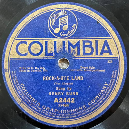 Campbell And Burr - Rock-A-Bye Land / One Day In June (Shellac, 10")