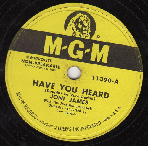 Joni James - Have You Heard / Wishing Ring (10")