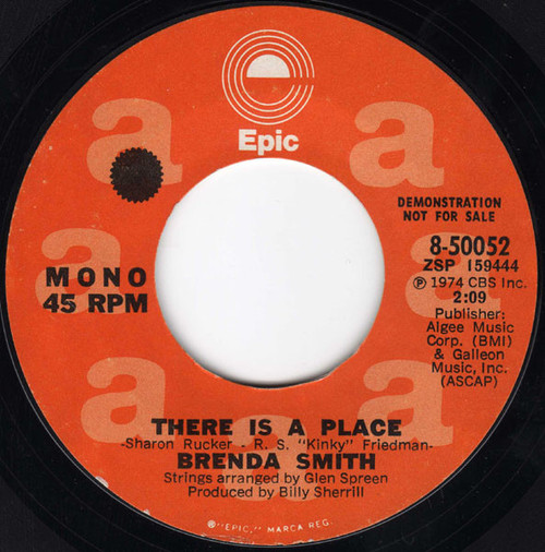 Brenda Smith (2) - There Is A Place (7", Mono, Promo, Styrene) Brenda Smith (2) - There Is A Place (7", Mono, Promo, Styrene)