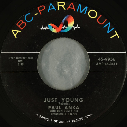 Paul Anka - Just Young (7")