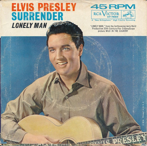 Elvis Presley - Surrender / Lonely Man (7", Single, Mono, Ind)