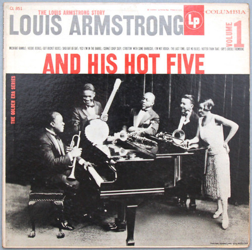 Louis Armstrong And His Hot Five* - The Louis Armstrong Story (Volume 1) (LP, Album, Comp, Mono, RE)
