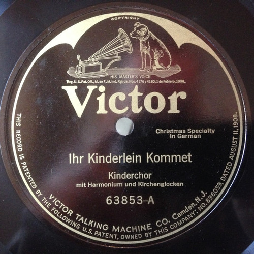 Kinderchor* - Ihr Kinderlein Kommet / O Tannenbaum (Shellac, 10", RP)