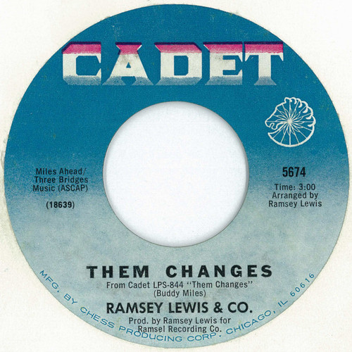 Ramsey Lewis & Co.* - Them Changes / Unsilent Minority (7", Single)