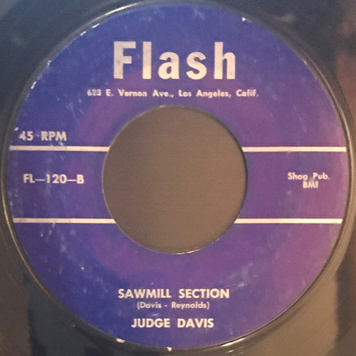 Judge Davis - Sawmill Section / Can't Sleep At Night (7", Styrene)