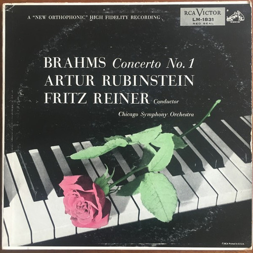 Brahms*, Artur Rubinstein*, Fritz Reiner Conductor, Chicago Symphony Orchestra - Concerto No.1 (LP)