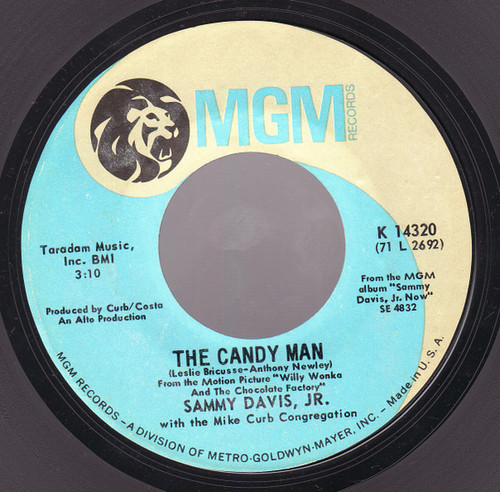 Sammy Davis, Jr.* With The Mike Curb Congregation* - The Candy Man / I Want To Be Happy (7", Single, Styrene)