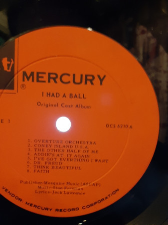 Buddy Hackett - I Had A Ball (Original Broadway Cast Recording) (LP)