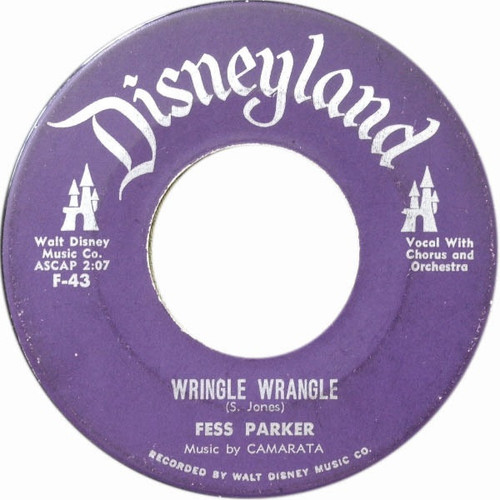 Fess Parker - Wringle Wrangle (7", Single, RP)