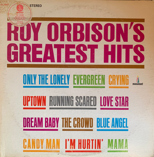 Roy Orbison - Roy Orbison's Greatest Hits (LP, Comp, RE)_3868233208
