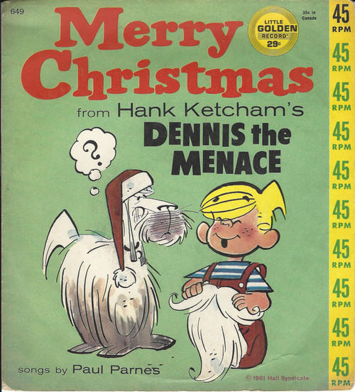 Paul Parnes, Philip Fox (2) - Merry Christmas From Hal Ketcham's Dennis The Menace (7")