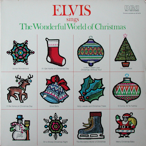 Elvis Presley - Elvis Sings The Wonderful World Of Christmas (LP, Album, RE, Ind)_3878353321